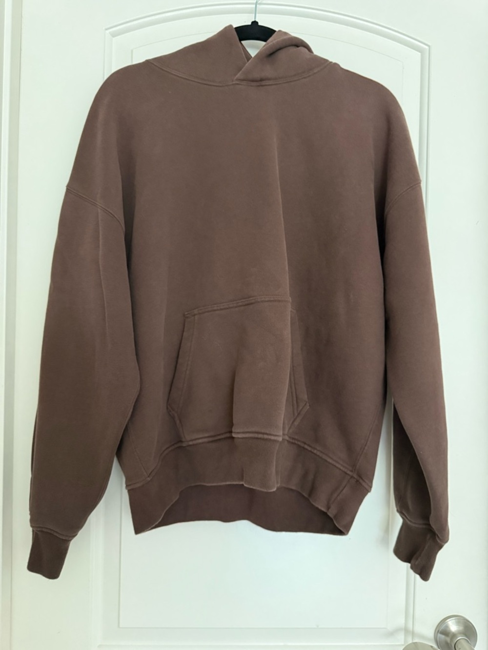 Essential popover hoodie chocolate brown